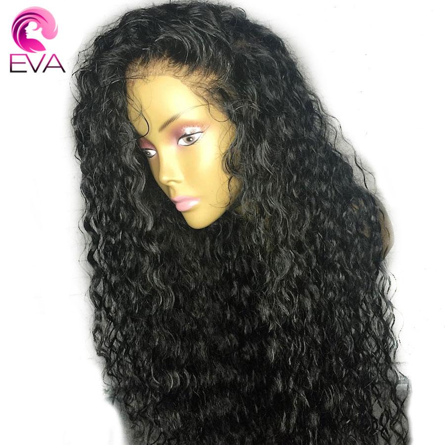 Eva Curly Lace Front Human Hair Wigs Pre Plucked With Baby Hair